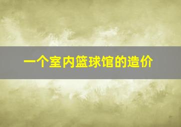 一个室内篮球馆的造价