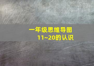 一年级思维导图11~20的认识