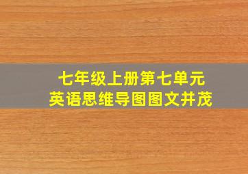 七年级上册第七单元英语思维导图图文并茂