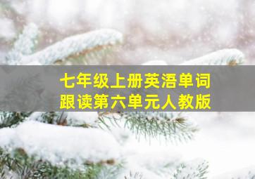 七年级上册英浯单词跟读第六单元人教版