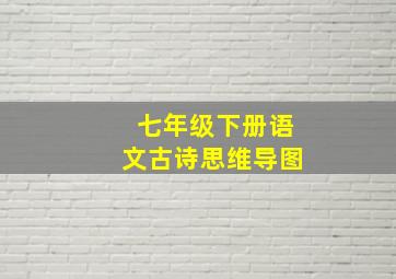 七年级下册语文古诗思维导图