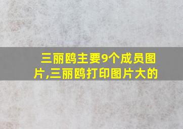 三丽鸥主要9个成员图片,三丽鸥打印图片大的