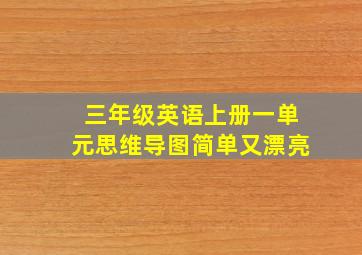 三年级英语上册一单元思维导图简单又漂亮