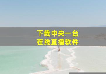 下载中央一台在线直播软件