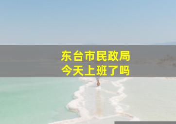 东台市民政局今天上班了吗