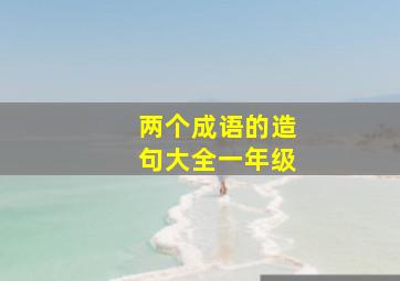 两个成语的造句大全一年级