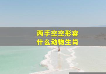 两手空空形容什么动物生肖