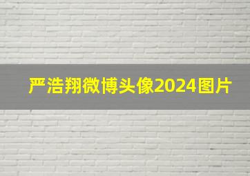 严浩翔微博头像2024图片