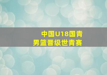 中国U18国青男篮晋级世青赛