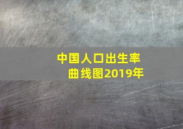 中国人口出生率曲线图2019年