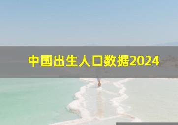 中国出生人口数据2024