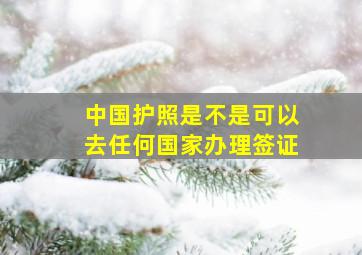 中国护照是不是可以去任何国家办理签证