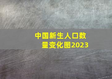 中国新生人口数量变化图2023