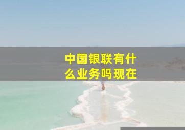 中国银联有什么业务吗现在