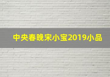 中央春晚宋小宝2019小品