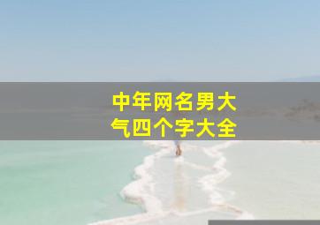 中年网名男大气四个字大全