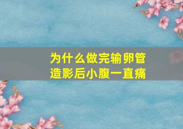 为什么做完输卵管造影后小腹一直痛