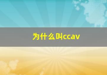 为什么叫ccav