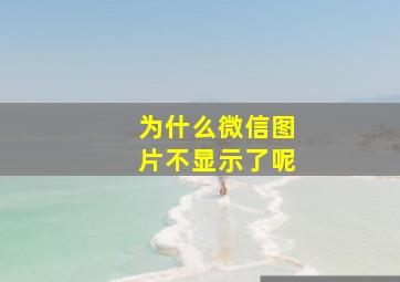 为什么微信图片不显示了呢