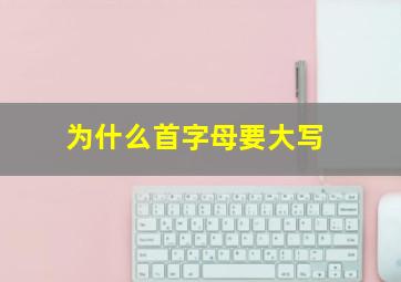 为什么首字母要大写