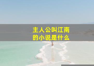 主人公叫江南的小说是什么