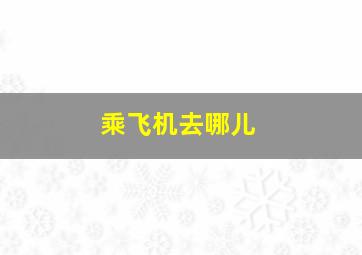 乘飞机去哪儿