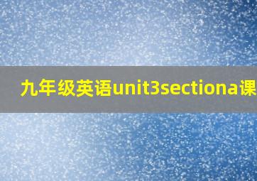 九年级英语unit3sectiona课件