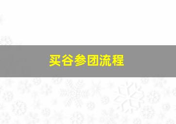 买谷参团流程