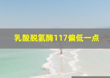 乳酸脱氢酶117偏低一点