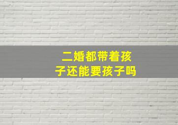 二婚都带着孩子还能要孩子吗