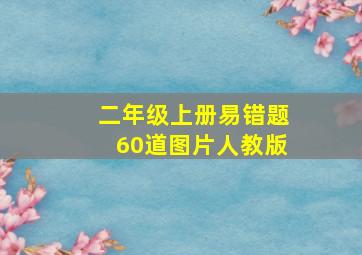 二年级上册易错题60道图片人教版