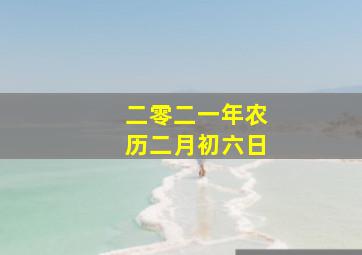 二零二一年农历二月初六日