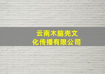 云南木脑壳文化传播有限公司