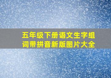 五年级下册语文生字组词带拼音新版图片大全