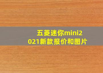 五菱迷你mini2021新款报价和图片