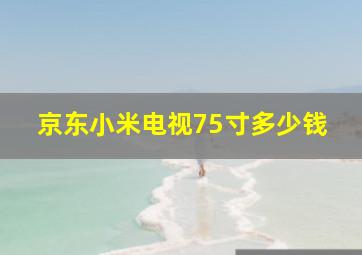 京东小米电视75寸多少钱