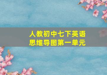 人教初中七下英语思维导图第一单元