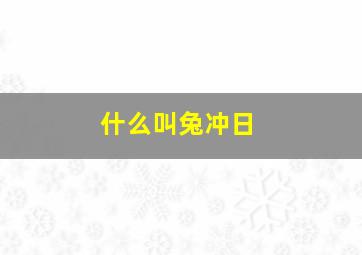 什么叫兔冲日