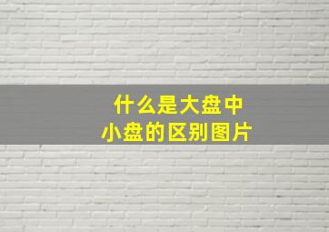 什么是大盘中小盘的区别图片