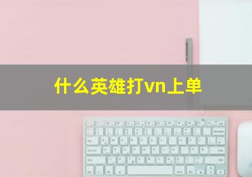 什么英雄打vn上单