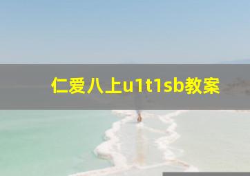 仁爱八上u1t1sb教案