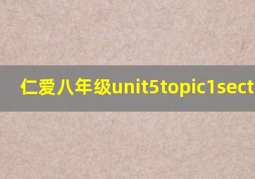 仁爱八年级unit5topic1sectiona