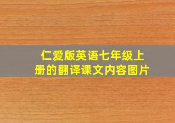 仁爱版英语七年级上册的翻译课文内容图片