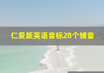 仁爱版英语音标28个辅音