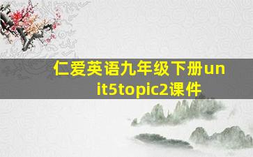 仁爱英语九年级下册unit5topic2课件