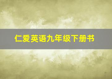 仁爱英语九年级下册书