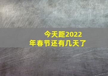 今天距2022年春节还有几天了