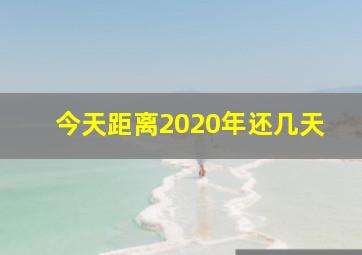 今天距离2020年还几天