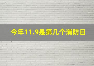 今年11.9是第几个消防日