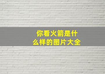 你看火箭是什么样的图片大全